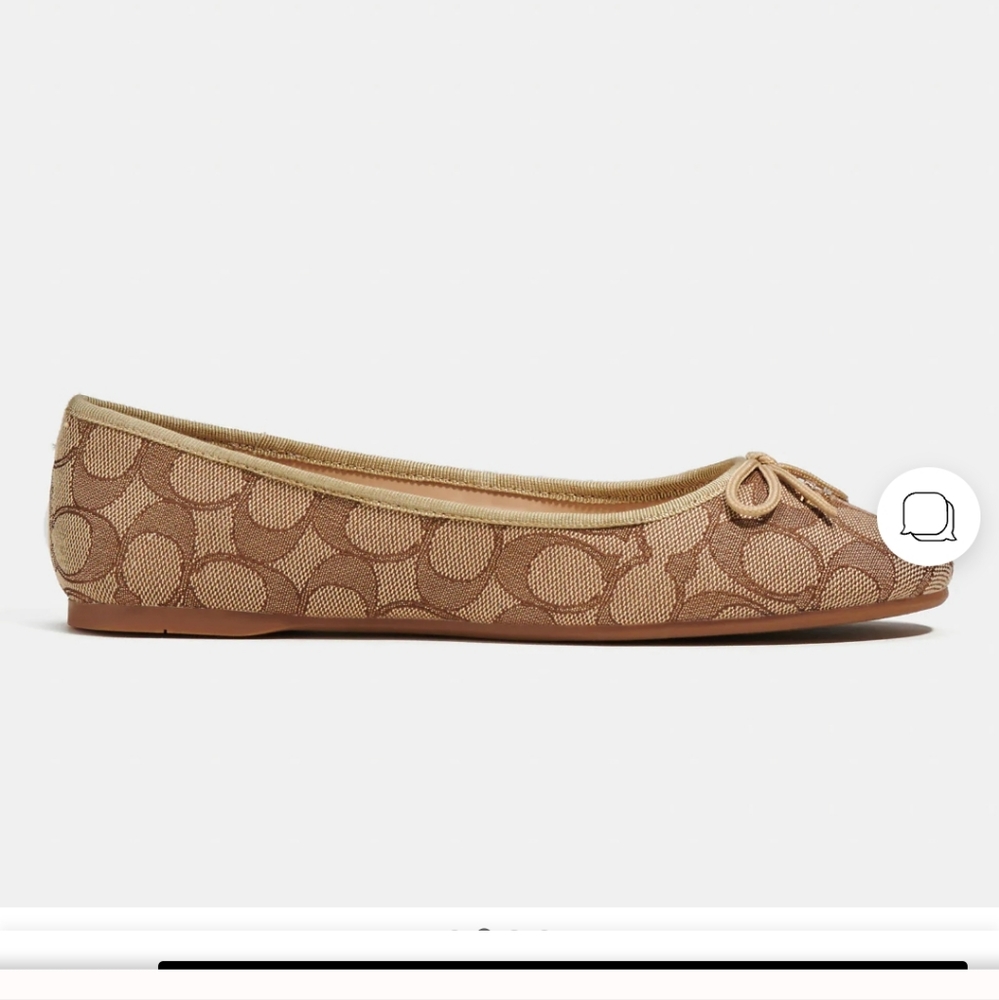 Coach flat ballet shoes